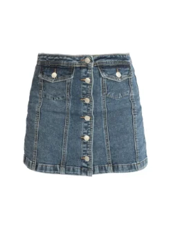 Farfallina Gonna in jeans con bottoni