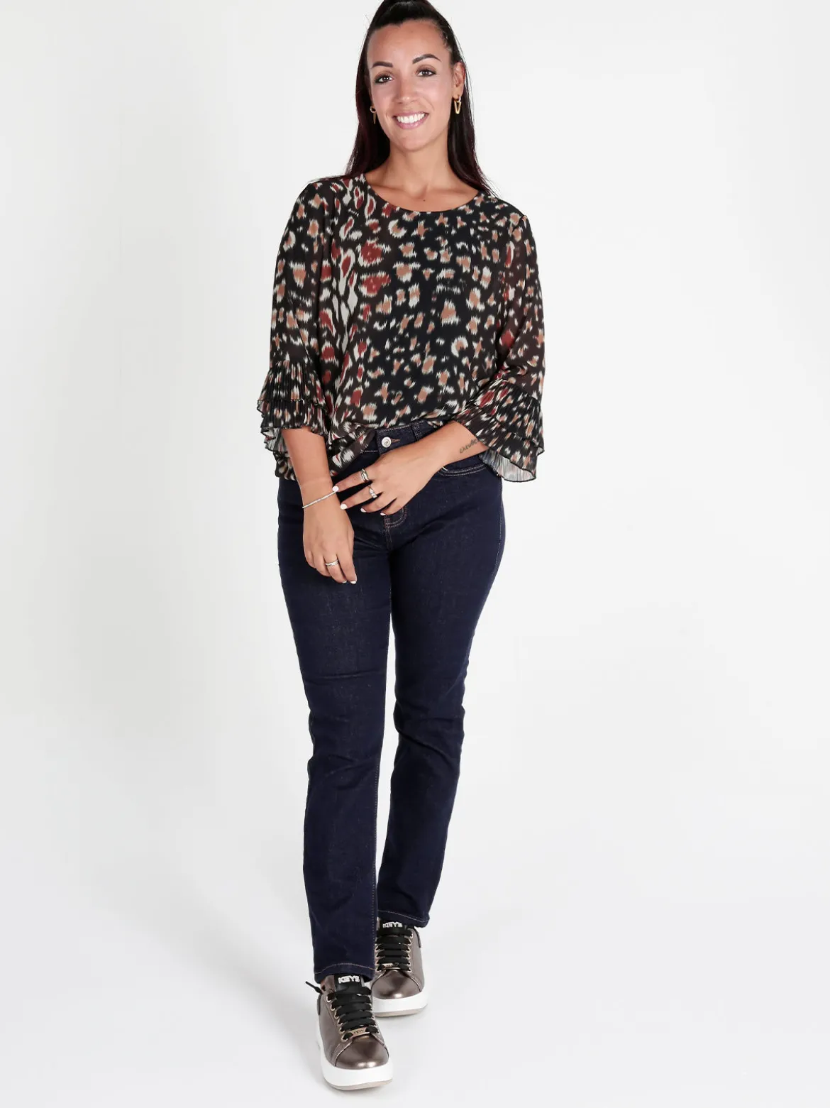 Farfallina Jeans donna push up taglie forti