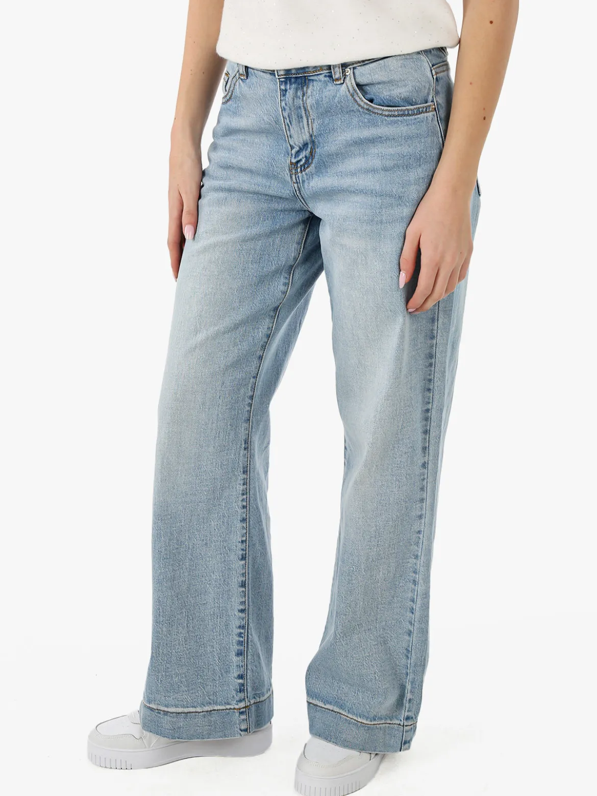 Farfallina Jeans donna wide leg - jeans