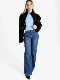 Farfallina Jeans donna wide leg vita alta - jeans