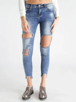 Farfallina Jeans skinny strappati