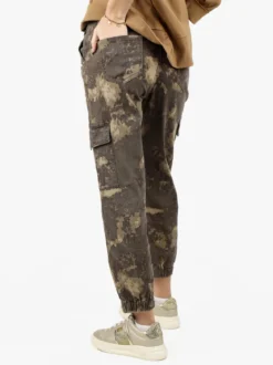 Farfallina Pantaloni donna camouflage con tasconi laterali