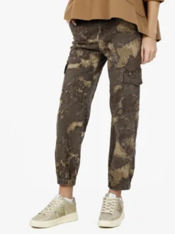 Farfallina Pantaloni donna camouflage con tasconi laterali