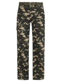 Farfallina Pantaloni donna militare con tasconi