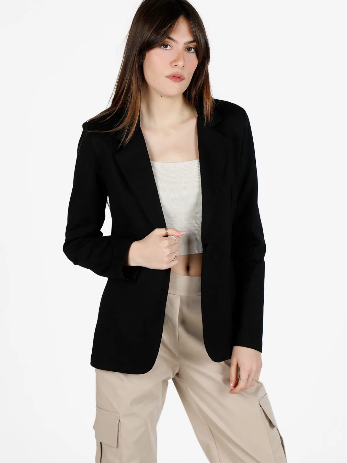 Fashion Blazer donna elegante con bottone
