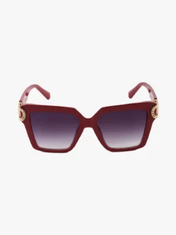 Fashion Eyewear Occhiali da sole quadrati da donna - bordeaux