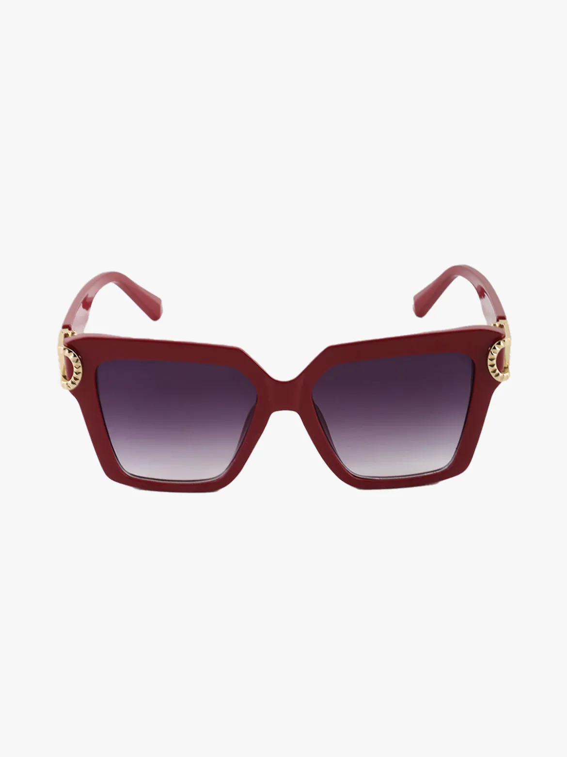Fashion Eyewear Occhiali da sole quadrati da donna - bordeaux