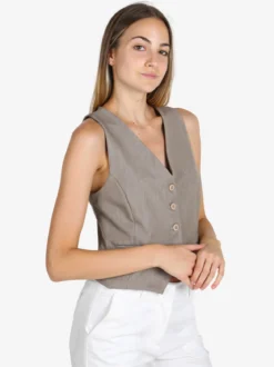 Fashion Gilet donna con bottoni
