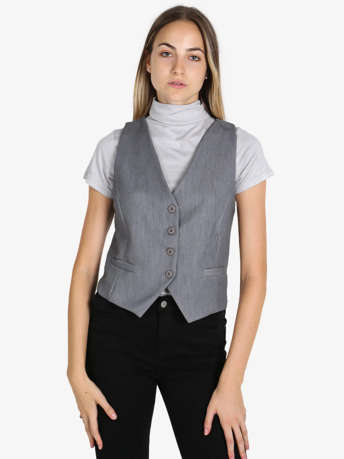 Fashion Gilet donna con bottoni