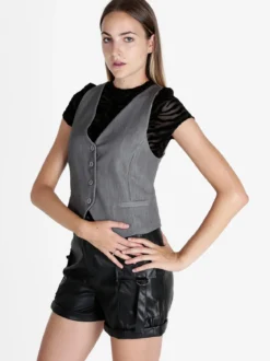 Fashion Gilet donna con bottoni