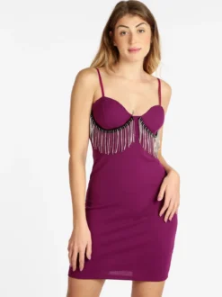 Fashion Station Abito donna con strass