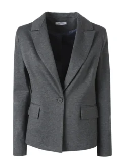 Fast Fashion Completo elegante da donna con blazer e pantaloni con finale a zampa - grigio