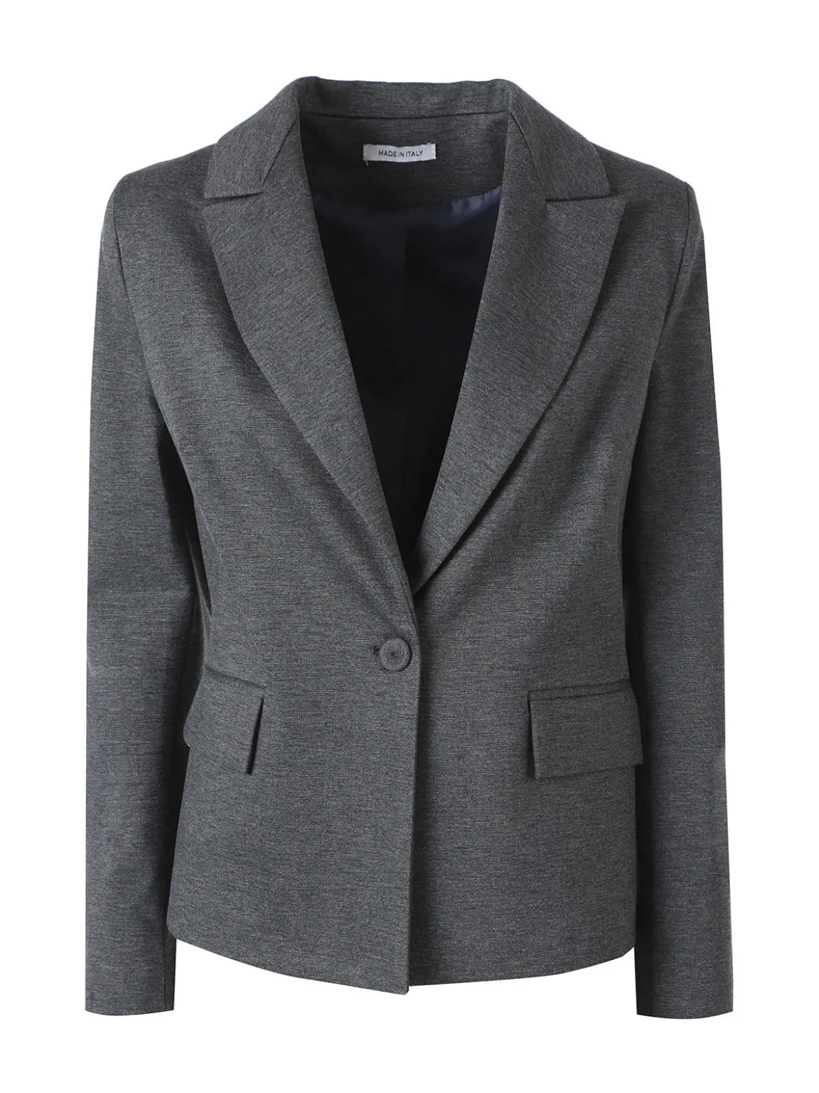 Fast Fashion Completo elegante da donna con blazer e pantaloni con finale a zampa - grigio