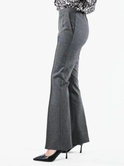 Fast Fashion Completo elegante da donna con blazer e pantaloni con finale a zampa - grigio