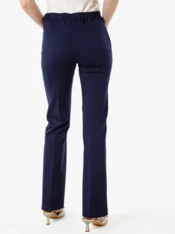 Fast Fashion Completo elegante da donna con blazer e pantaloni con finale a zampa - blu