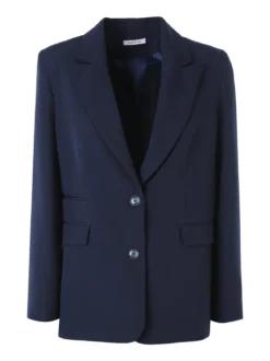 Fast Fashion Completo elegante da donna con blazer e pantaloni a gamba larga - blu