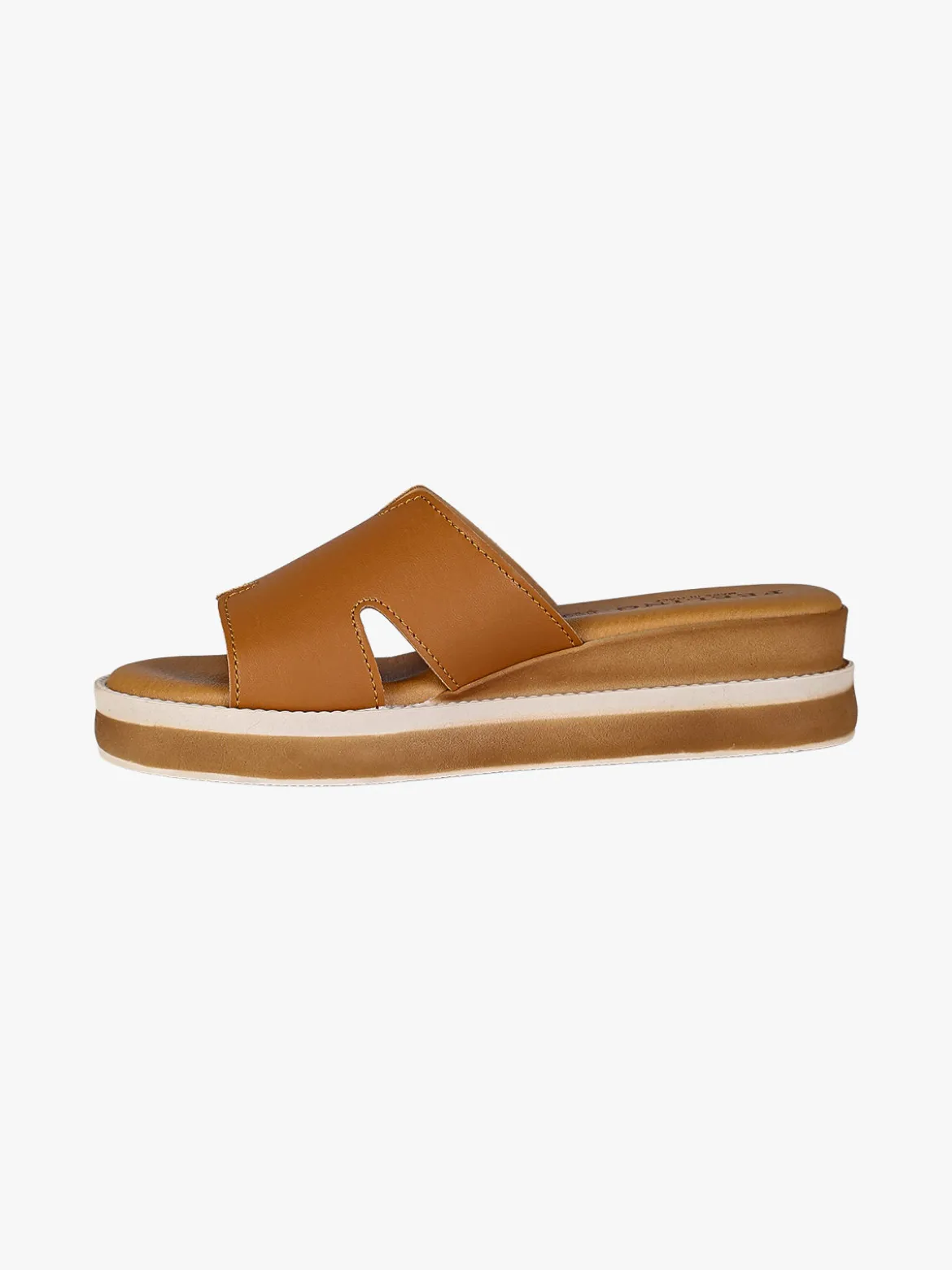 Feeling Ciabatte donna con platform - cuoio
