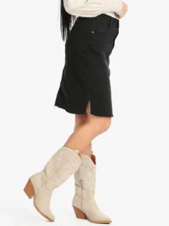 Fionina Jeans Gonna in jeans sfrangiata
