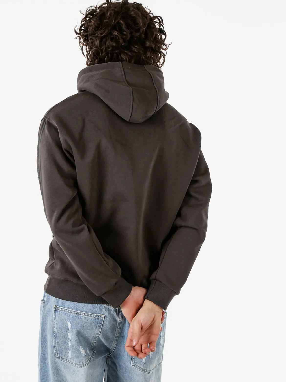 Flex Style Felpa da uomo con cappuccio - grigio scuro