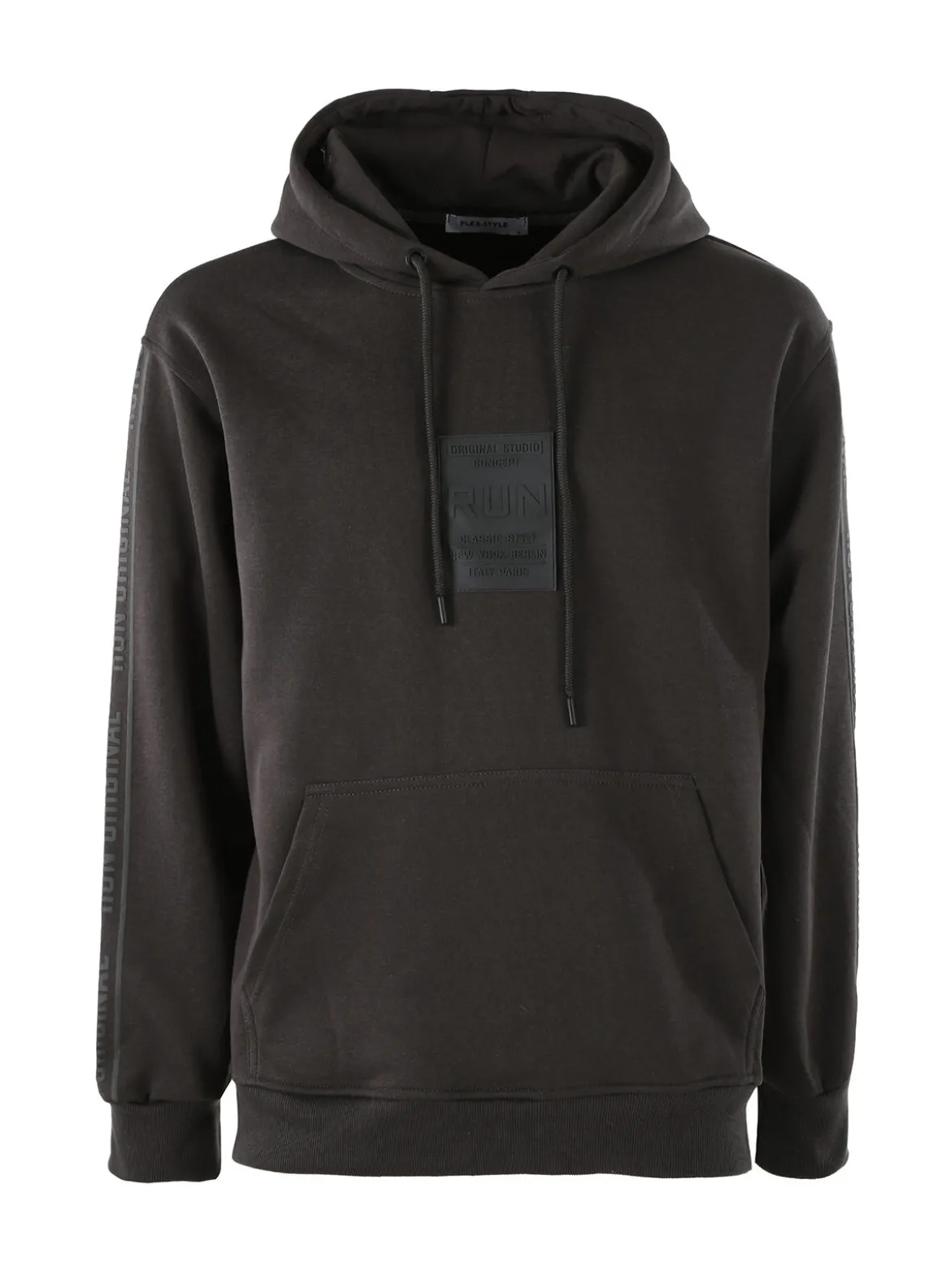 Flex Style Felpa da uomo con cappuccio - grigio scuro