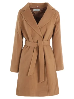 Flight Finery Cappotto lungo da donna misto lana