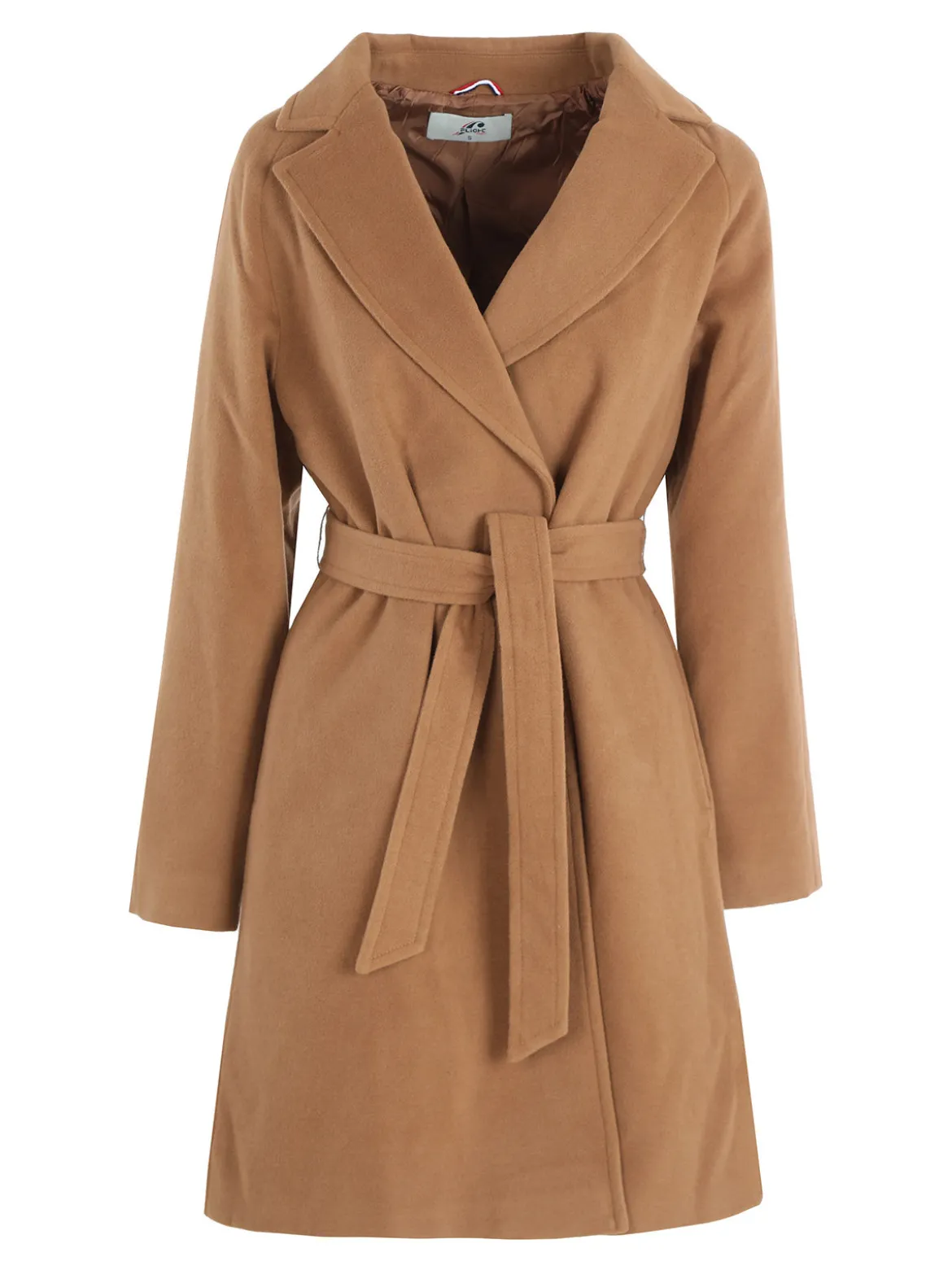 Flight Finery Cappotto lungo da donna misto lana
