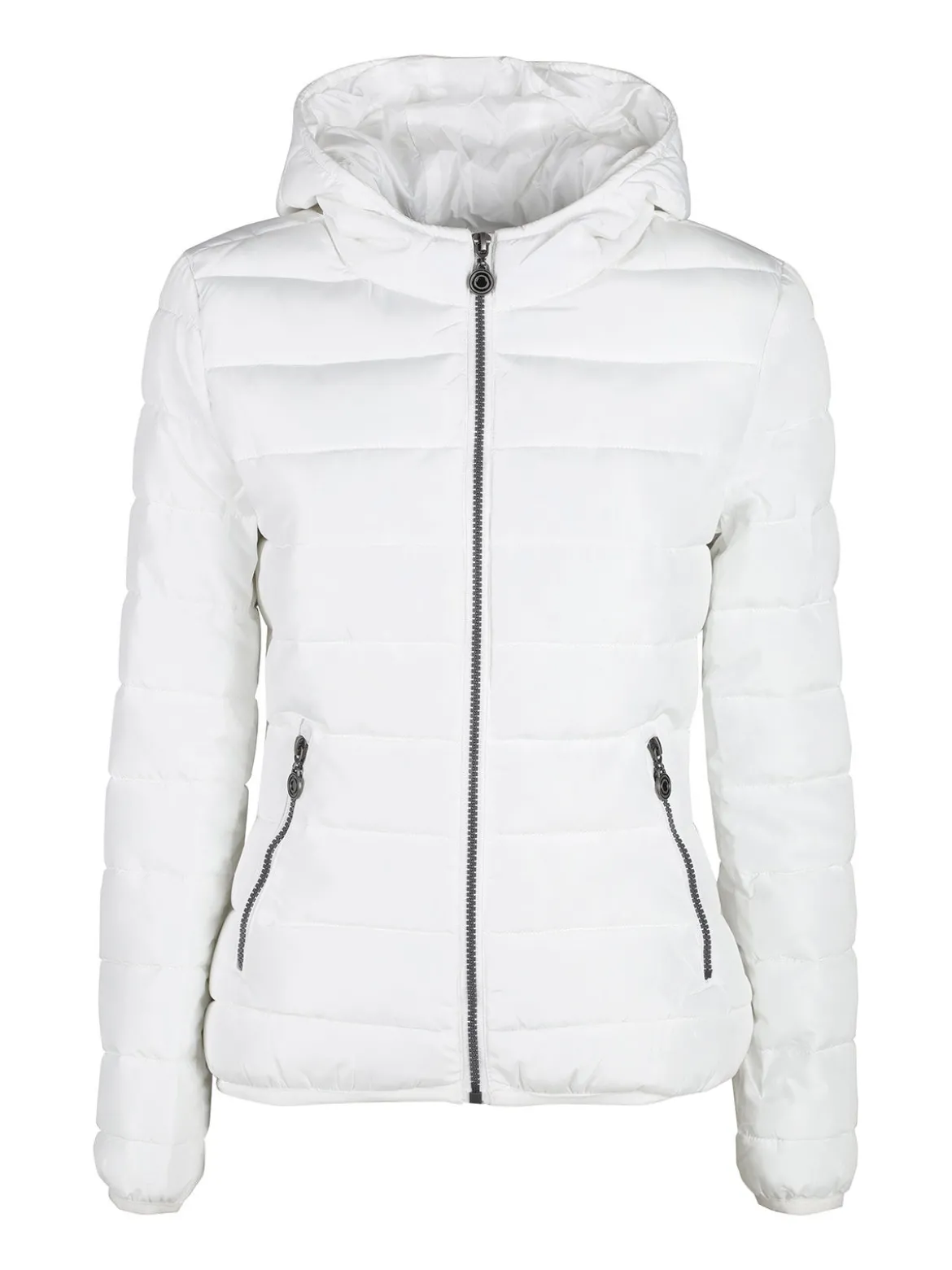 Flight Finery Piumino donna imbottito con cappuccio e zip