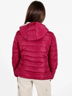 Flight Finery Piumino donna imbottito con cappuccio e zip