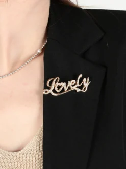 Floria Blazer donna classico con spilla di strass