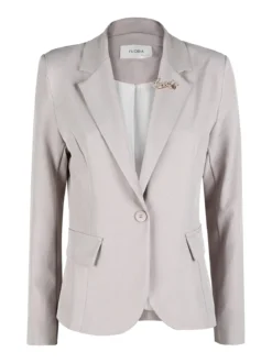 Floria Blazer donna classico con spilla di strass