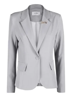 Floria Blazer donna classico con spilla di strass