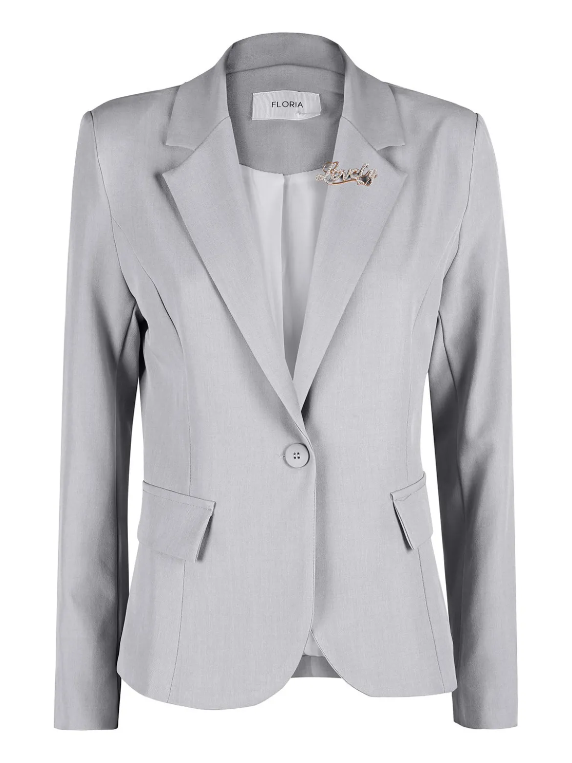 Floria Blazer donna classico con spilla di strass