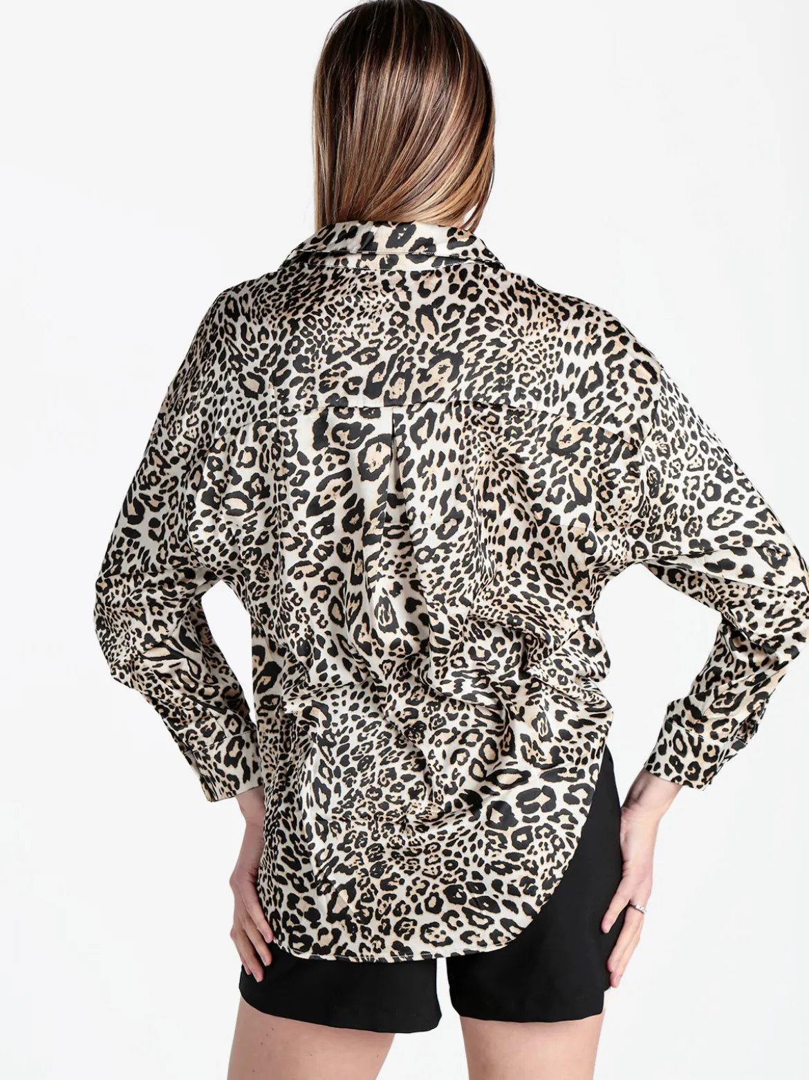 Forget Me Not Camicia donna animalier a maniche lunghe