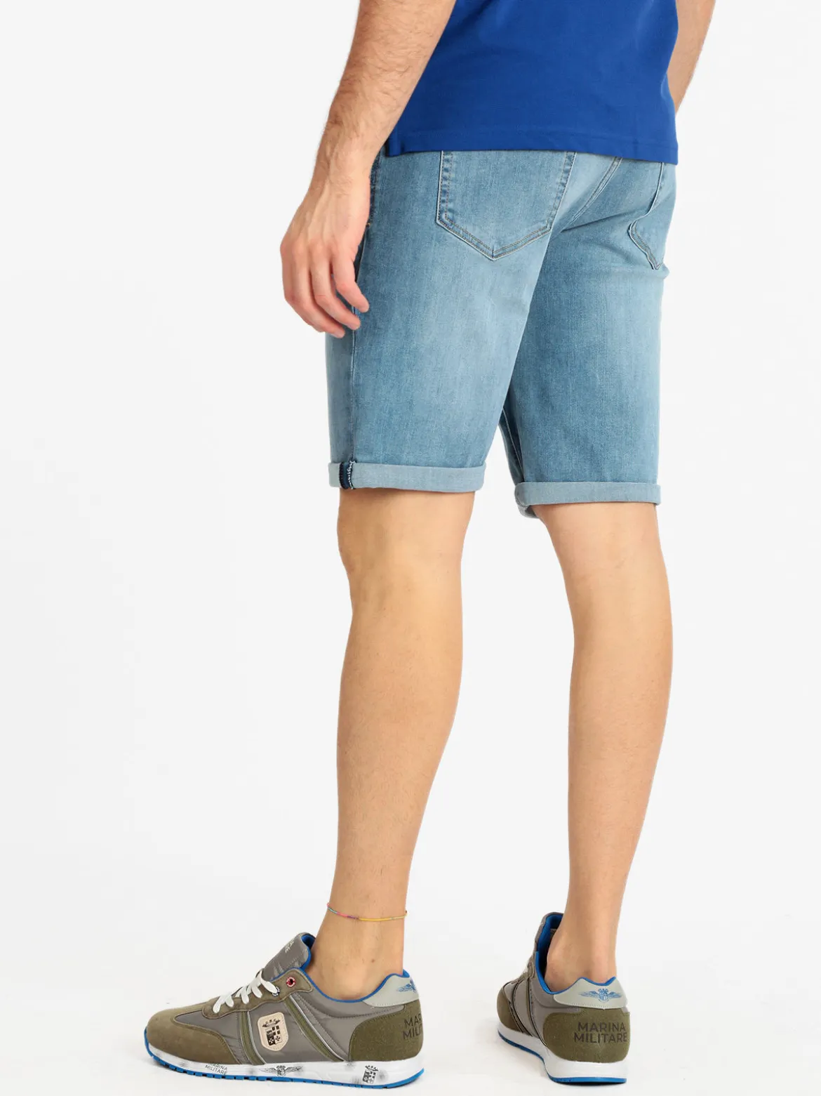 Frankie Malone Bermuda da uomo in jeans