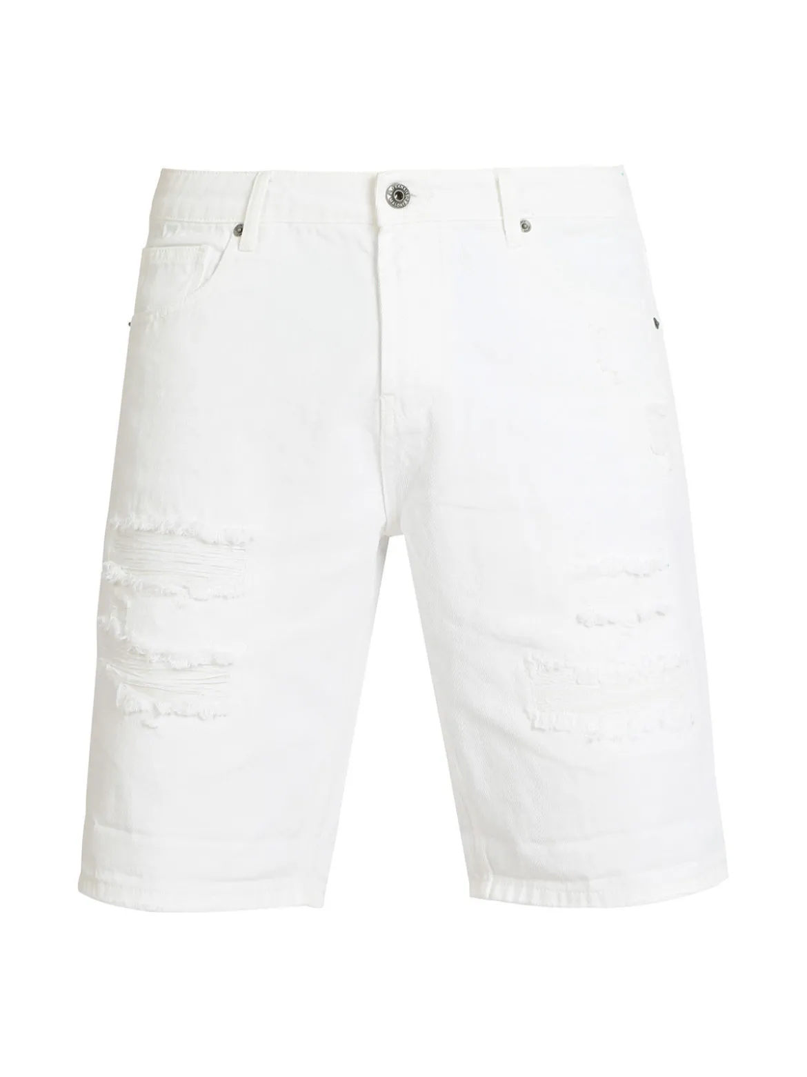 Frankie Malone Bermuda in jeans con strappi da uomo