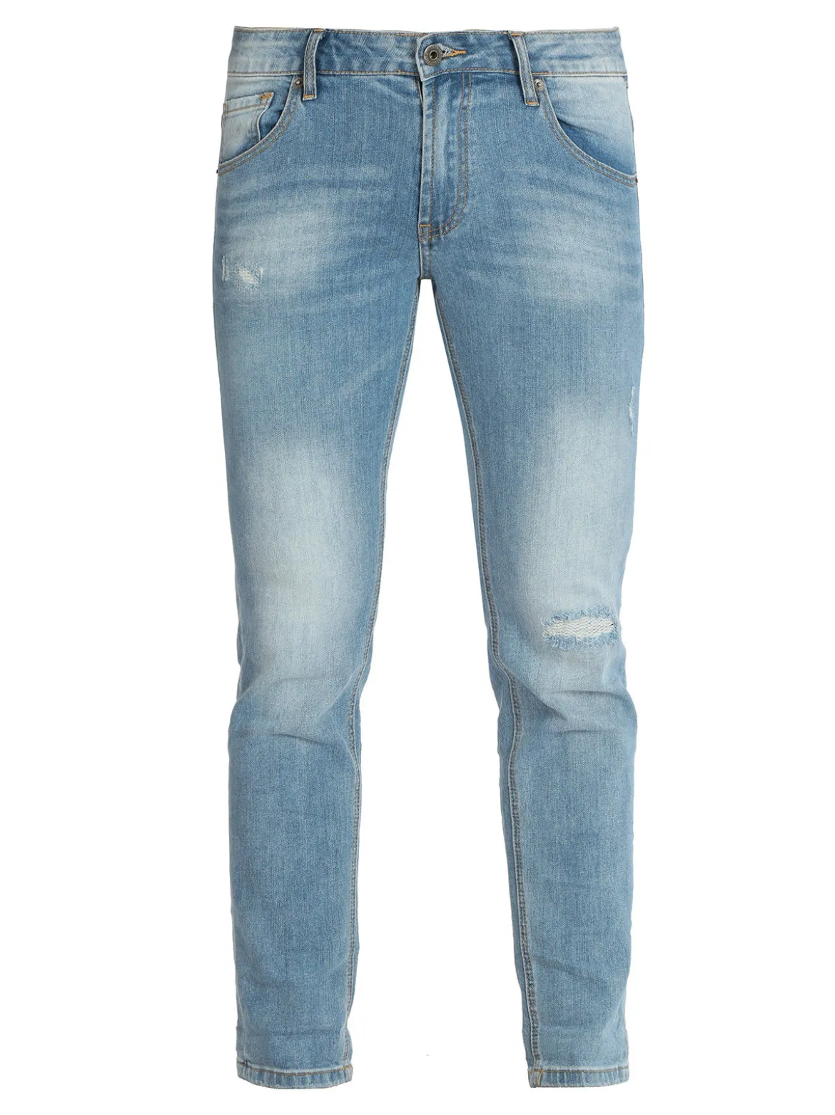 Frankie Malone Jeans da uomo slim fit con strappi