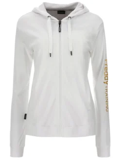 Freddy Felpa donna con cappuccio e zip in cotone