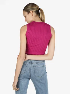 Free Style Top donna elasticizzato a coste