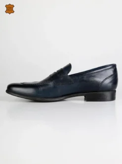 Freetime Mocassini blu in pelle
