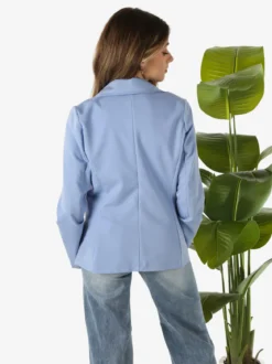 Frenetika Blazer donna con bottone - azzurro