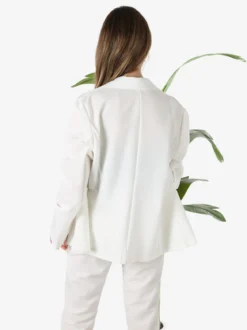 Frenetika Blazer donna con bottone - bianco