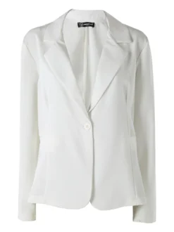 Frenetika Blazer donna con bottone - bianco