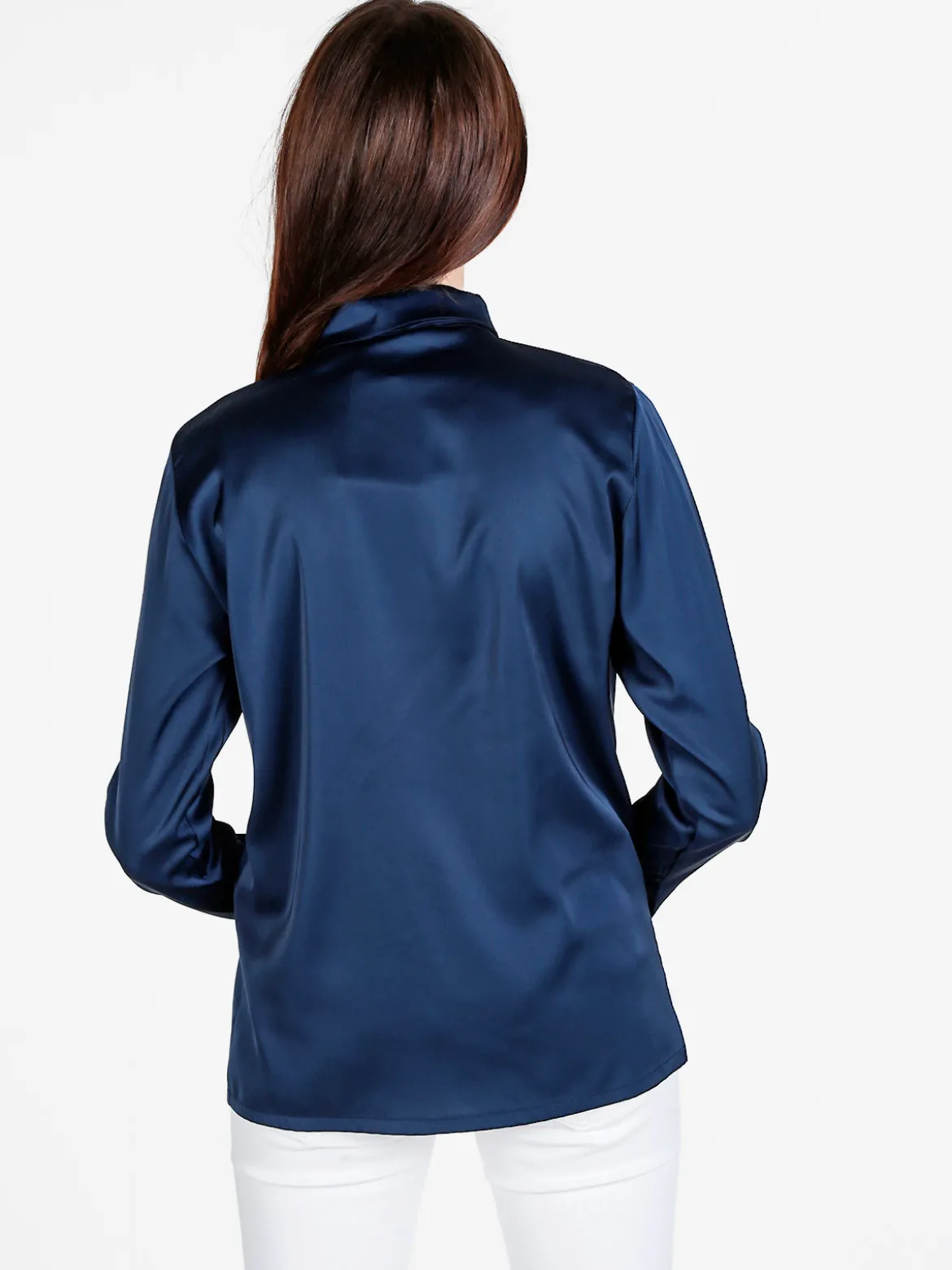 Frenetika Camicia donna effetto raso con cravattino