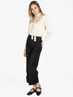 Frenetika Camicia donna effetto raso con cravattino
