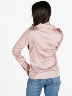 Frenetika Camicia donna effetto seta a maniche lunghe