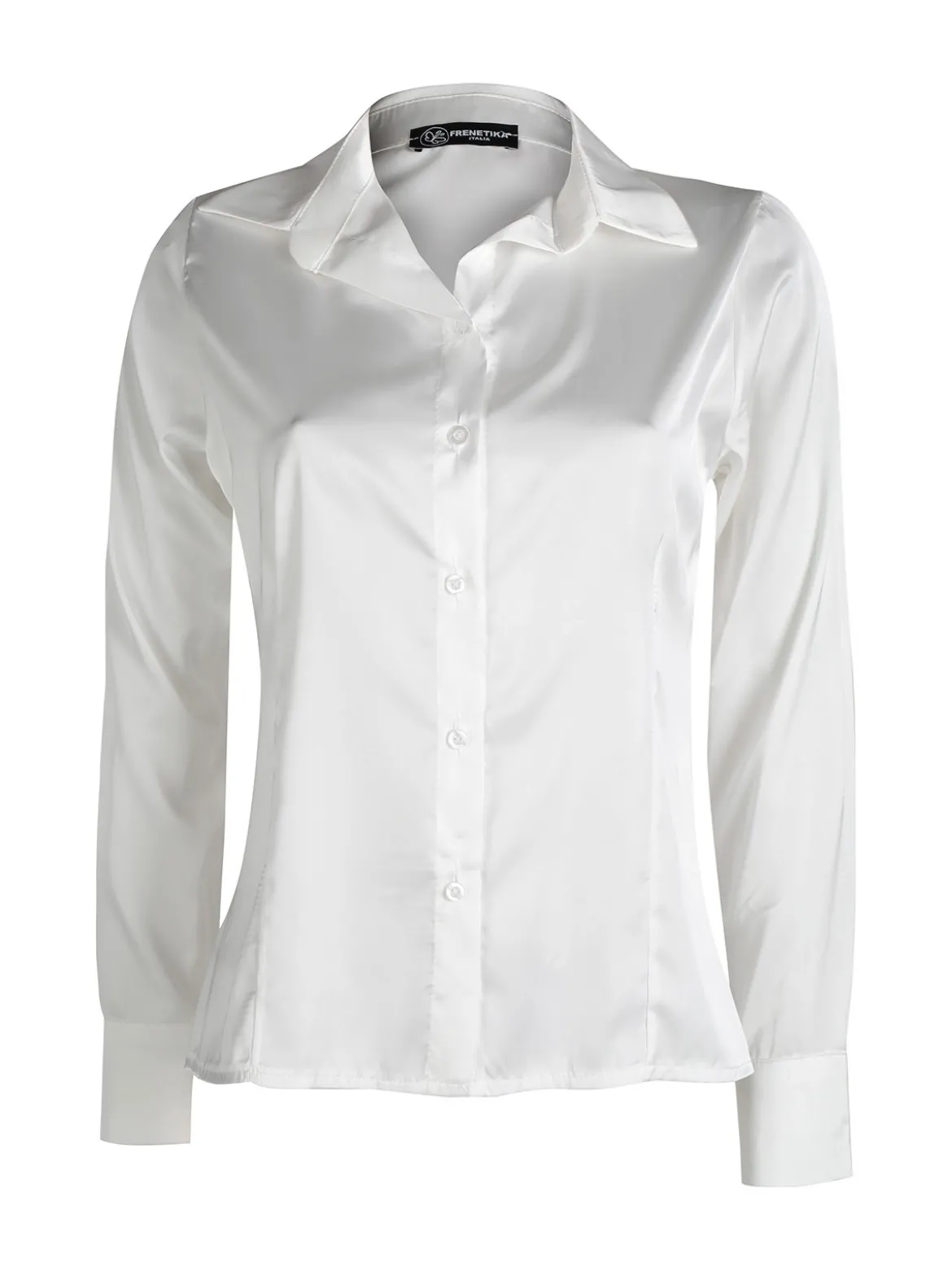 Frenetika Camicia donna effetto seta a maniche lunghe