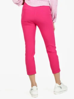 Frenetika Pantaloni classici da donna a gamba dritta con risvolto finale