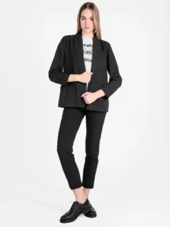Frenetika Pantaloni classici da donna a sigaretta con risvolto