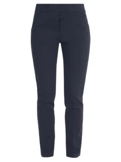 Frenetika Pantaloni donna a sigaretta con elastico in vita - blu