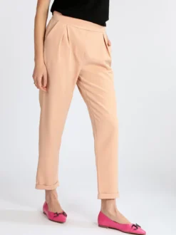 Frenetika Pantaloni donna con risvolto
